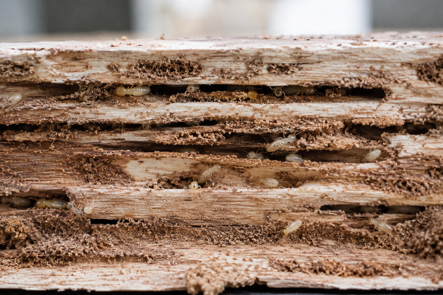 Termite-damaged wood repair